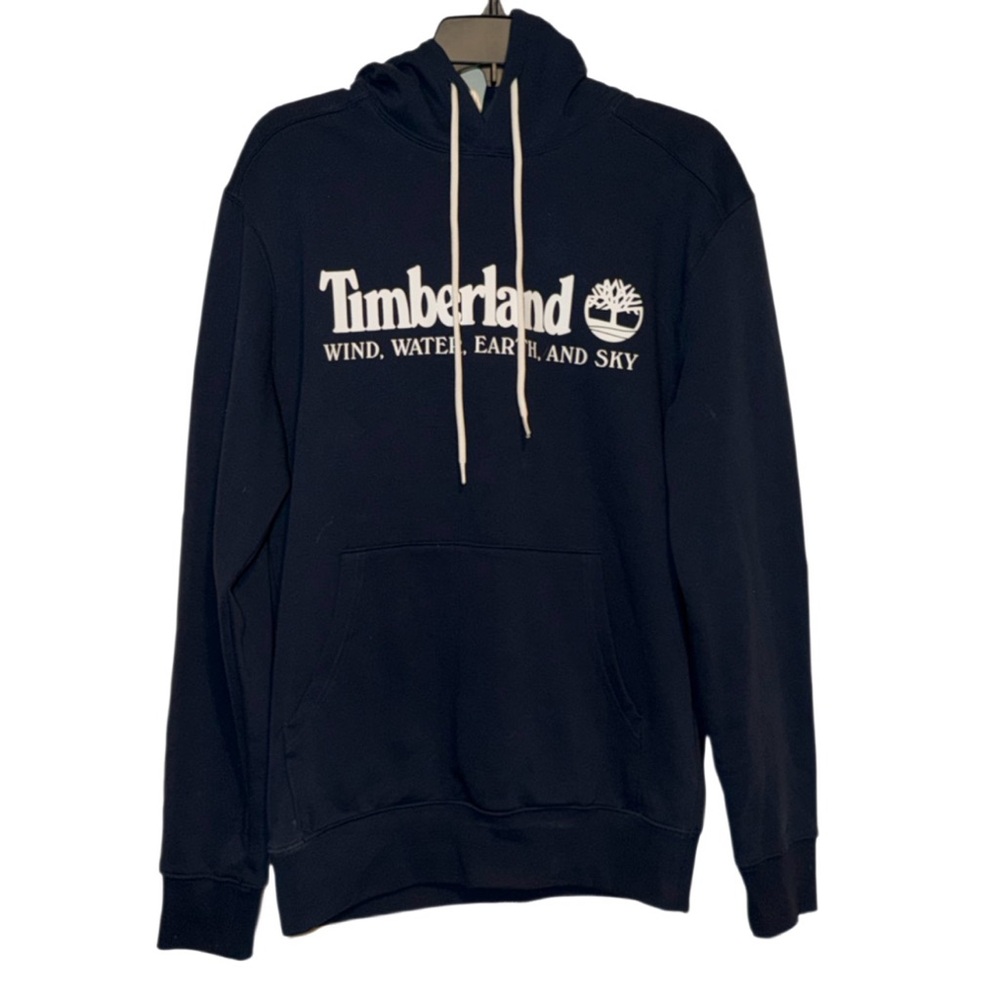 Nwot Mens Small long Timberland Navy Hoodie (also a women's medium- unisex long